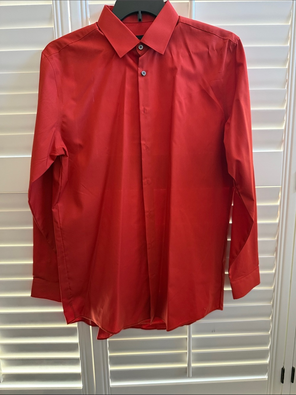 jf j.ferrar Orange Long-Sleeve Dress Shirt